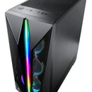 Chasis Gabinete Gamer Iceberg Flow X Argb X4 Ventiladores Color Negro