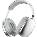 Auriculares Inalámbricos De Diadema Con Micrófono Bluetooth 400mah Plateado Diadema Xx Algodón Acolchado Orejeras Transpirables Rotación Libre