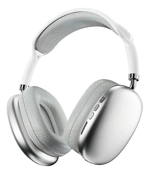 Auriculares Inalámbricos De Diadema Con Micrófono Bluetooth 400mah Plateado Diadema Xx Algodón Acolchado Orejeras Transpirables Rotación Libre