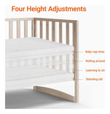 Cuna Convertible 6 En 1 Ultra Práctica Y Segura