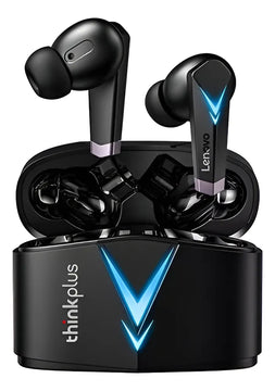 Audífono In-ear Gamer Lenovo Livepods Lp6 Luz Led Azul Negro