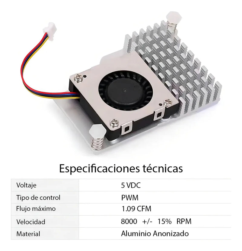 Disipador Enfriador Para Raspberry Pi 5 Radiador De Aluminio