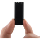 Grabador De Voz Oculto Espia 8gb Periodista Mini Digital Mic Color Negro