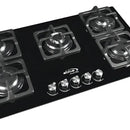 Estufa De Empotrar Abba 5 Puestos Gas Propano Cg 601 V5stc N Color Negro