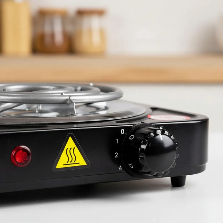 Estufa Eléctrica 1 Puesto 5 Niveles De Temperatura Negro