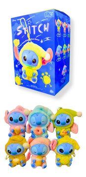 Labubu Peluche Muñeco Llavero Stitch Coleccionable Kawai Caja Sorpresa 7 Lindos Diseños Perfecto accesorio de MODA Para tus Bolsos y Maletas Compañero de Juego para l,os niños