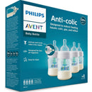 Kit Tetero Biberón Bebé Philips Avent 4 Onzas Oz X 4 Und 125 Transparente