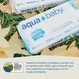 4 Pack Toallitas Húmedas De Agua Aqua Baby 240 Unidades 4 Pack Pañitos Húmedos