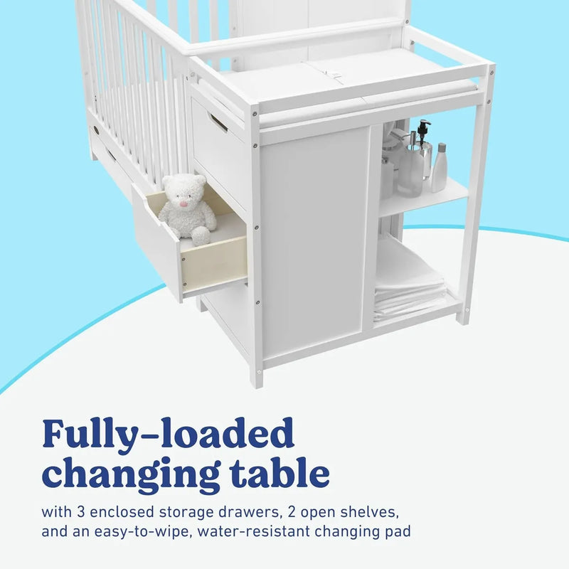 Cuna Convertible Graco Hadley - 4 En 1 Ultra Funcional