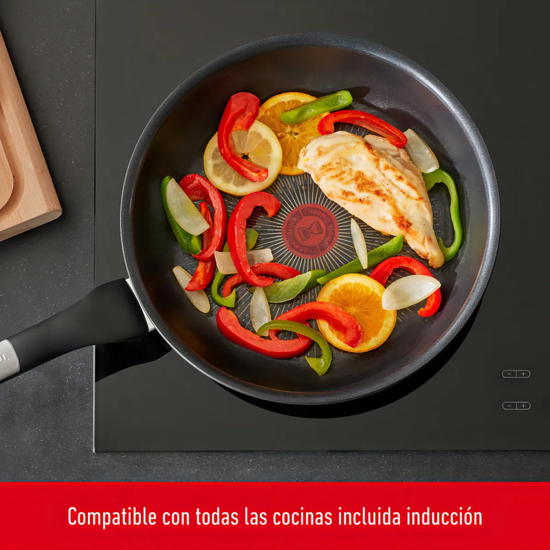 Sartén Tefal G2550702 Unlimited 30cm Antiadherente Color Negro