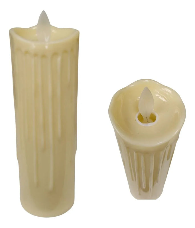 Vela X3und Decoración Navidad Luz Led 7x 5 Cm Velas Syb575