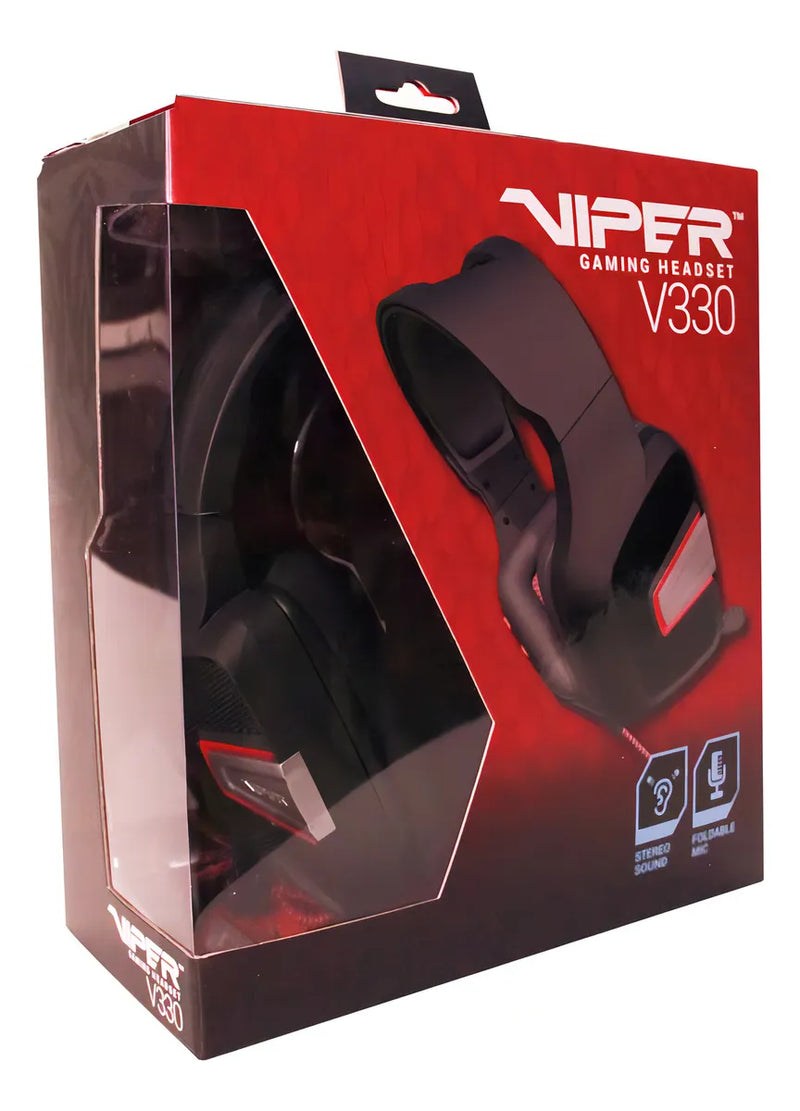 Diadema Gamer Viper V330 Estereo Patriot Pc Consola Color Negro