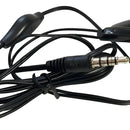 Fone De Ouvido In-ear Zte Zte Manos Libres Universal 3.5mm Negro Com Luz Negro