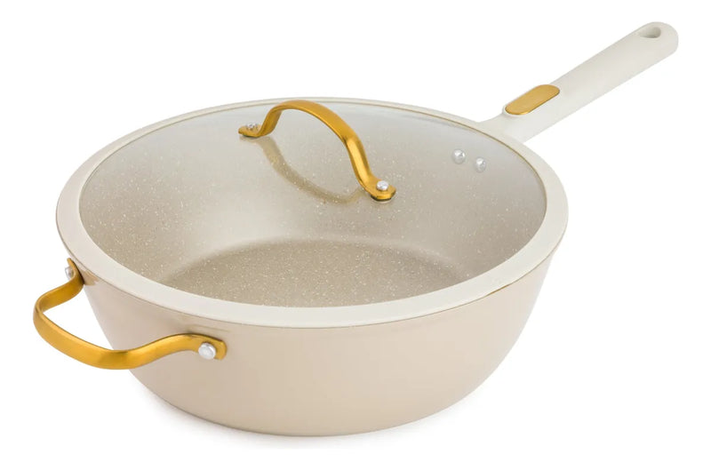 Sartén Thyme & Table Antiadherente 5 Cuartos Color Beige