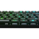 Teclado Redragon Horus QWERTY Redragon Low profile Linear Red español latinoamérica color negro con luz RGB