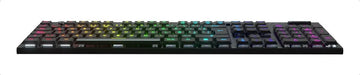 Teclado Redragon Horus QWERTY Redragon Low profile Linear Red español latinoamérica color negro con luz RGB