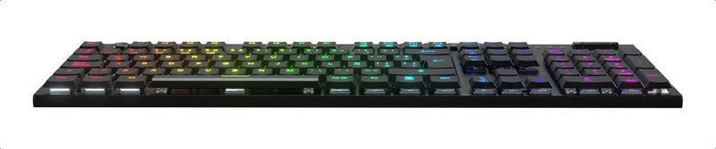 Teclado Redragon Horus QWERTY Redragon Low profile Linear Red español latinoamérica color negro con luz RGB