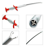 Mega Sonda Destapa Cañería Lavamanos Baños Tinas Duchas Gris