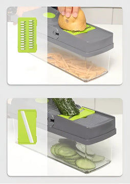 Rallador Picador Cortador Frutas Y Verduras Multiuso 16 En 1
