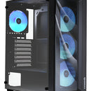 Gabinete Gamer Raidmax Meshian X922 4x Fan Argb Negro