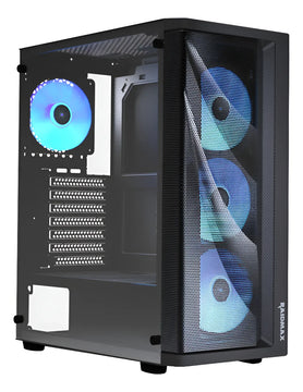 Gabinete Gamer Raidmax Meshian X922 4x Fan Argb Negro