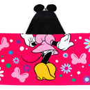 Toalla Con Capucha Disney Para Niña Minnie Mouse Rosa Chicle