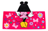 Toalla Con Capucha Disney Para Niña Minnie Mouse Rosa Chicle
