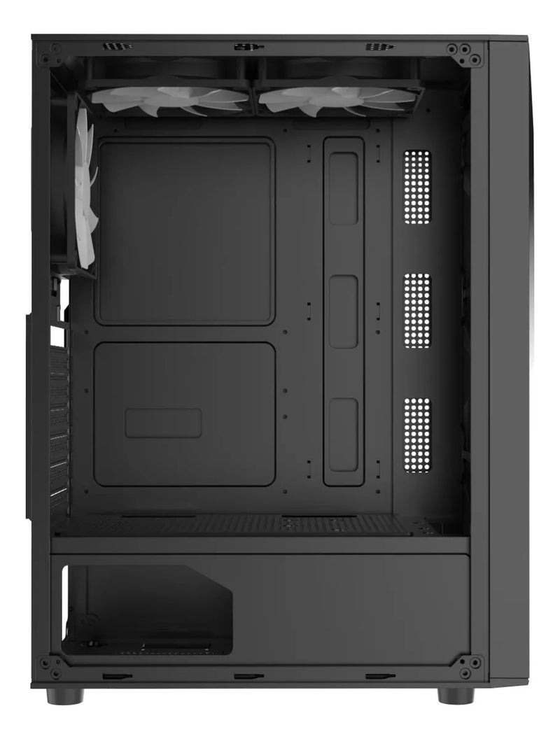 Gabinete Gamer Iceberg Flow D Negro Argb 4 Ventiladores Caja
