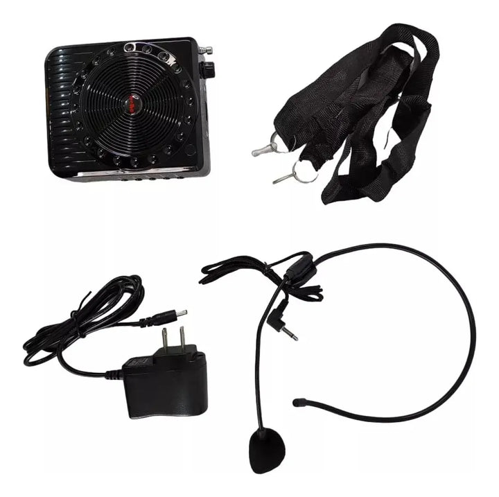 Parlante Portátil Micrófono Amplificador Bluetooth Radio Sd