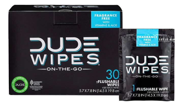 Dude Toallitas, Toallitas Humedas Individuales Desechables,