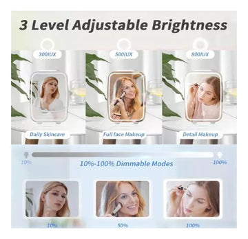 Nevera Para El Cuidado De La Piel Con Espejo Led Nv-4l Aleatorio