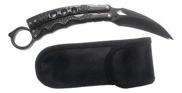 Navaja Cuchillo Mariposa Filipina,defensa Personal Puñal Negro