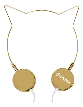 Audífonos Con Diadema En Forma De Gato Dorados | Aud-256do Color 283164