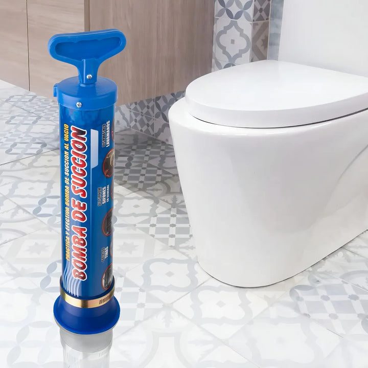 Bomba De Succión Al Vacío Para Destapar Cañerías, Baños, Lavaplatos Y Lavamanos Hecha En PVC Y Caucho De Alta Densidad, Potente, Reutilizable Y Fácil De Usar