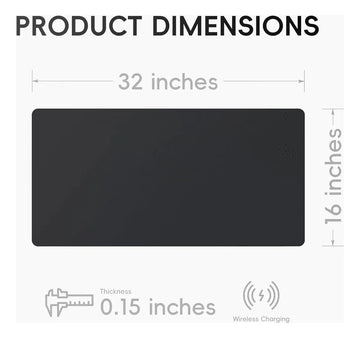 Mouse Pad Ultra Silencioso Con Carga Inalámbrica