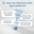 Protector Solar Tizo 3 Mineral Con Coloración Fact