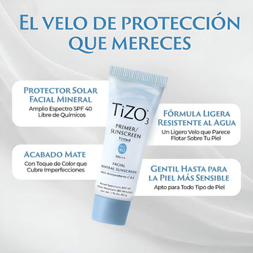 Protector Solar Tizo 3 Mineral Con Coloración Fact