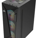 Gabinete Gamer Iceberg Flow D Negro Argb 4 Ventiladores Caja