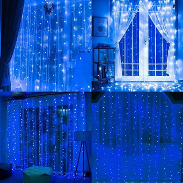 Luces De Navidad Cortina Navideña 6x3 Mtr Variado