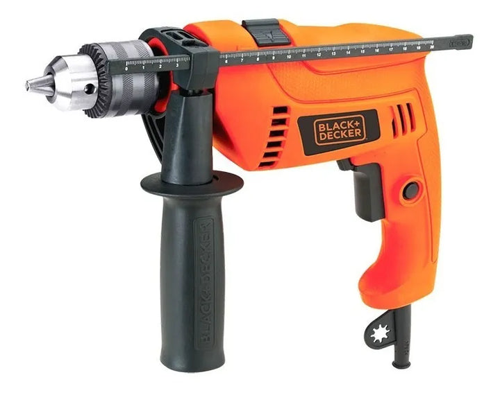 Taladro Percutor Eléctrico De 13mm Black+decker Hd555 550w - Naranja - 60 Hz