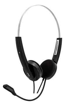 Auriculares Con Micrófono Genius Hs-220u Usb Color Negro
