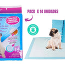 Pañales Entrenadores Para Perro Pads Desechables Mascotas Azul