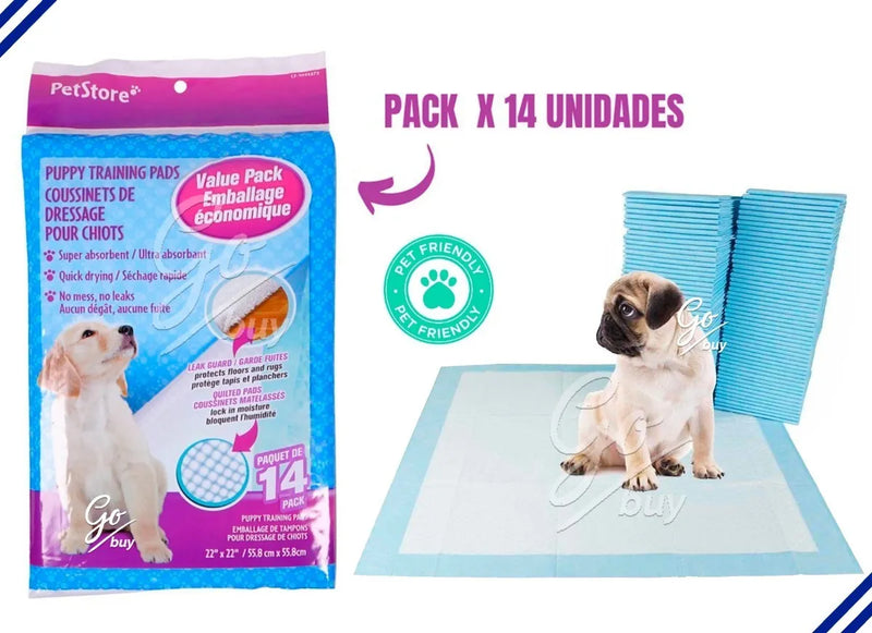 Pañales Entrenadores Para Perro Pads Desechables Mascotas Azul