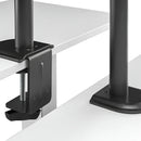 Soporte Para Monitor Doble Brazo De Acero Negro Ma301-22-000