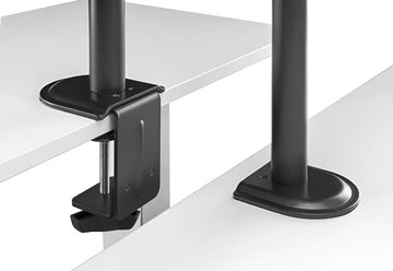 Soporte Para Monitor Doble Brazo De Acero Negro Ma301-22-000