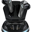 Auriculares Bluetooth Lenovo Thinkplus Gm2 Pro Gamer Tws, color negro claro, cian