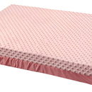Cojín Colchoneta Cuna Corral De Bebés 90 X 60cm Plastificada Color Rosada Claro