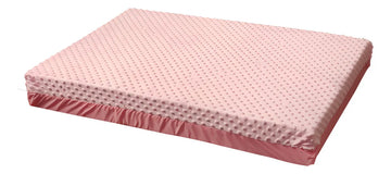 Cojín Colchoneta Cuna Corral De Bebés 90 X 60cm Plastificada Color Rosada Claro