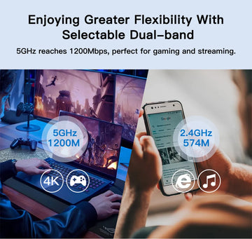 Adaptador Wifi 6 Fenvi Fu-ax1800 Doble Banda 2,4 Y 5ghz 1200