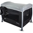 Cuna Corral Bebe + Mosquitero Mecedora y Organizado Negro Bebesit Premium